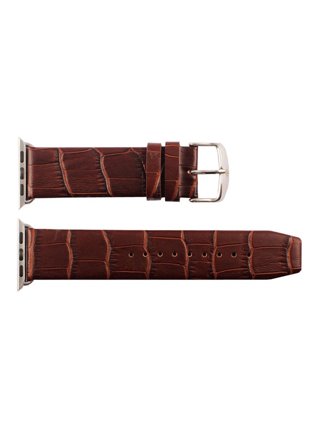 KAKAPI Replacement Band for Apple Watch 42mm Coffee 
