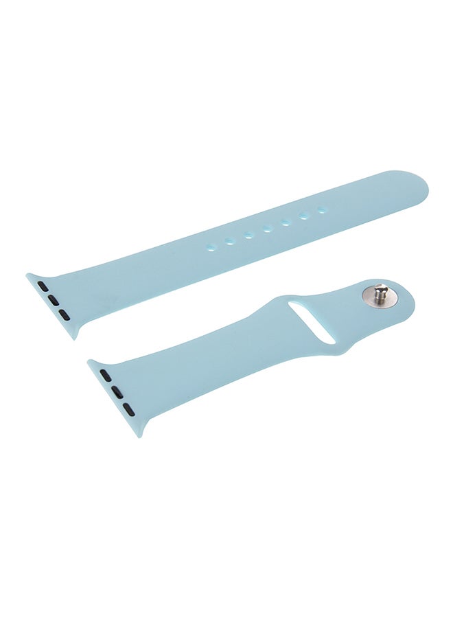 Generic - Replacement Band for Apple Watch Sport 38mm Baby Blue - Image 1