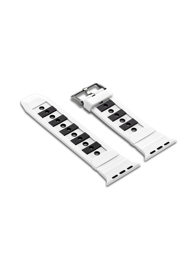 Replacement Band for Apple Watch Series 3 / 2 / 1 38mm White/Black