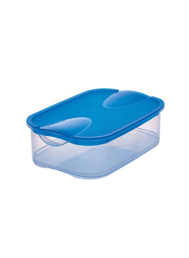Fridge Box With Cover Clear/Blue 25x18x9cm