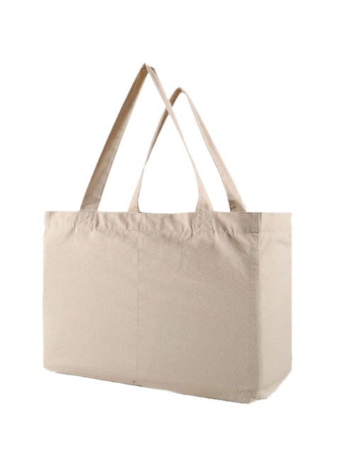 Reusable Shopping Cotton Bag Beige
