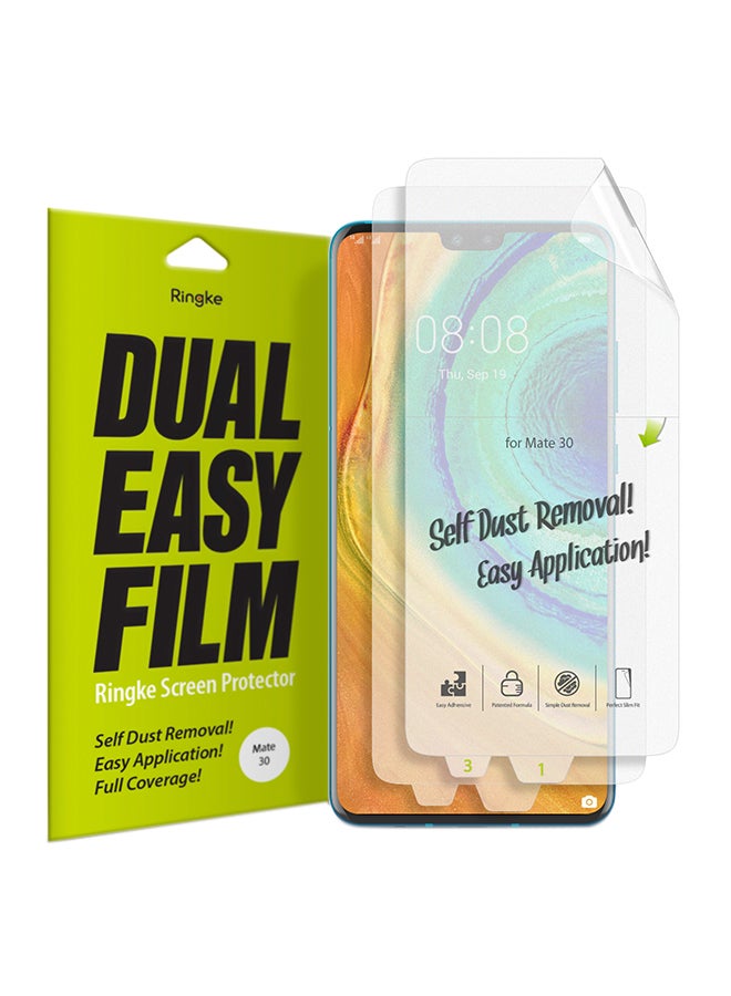 Ringke 2-Piece Tempered Glass Screen Protector For Huawei Mate 30 Clear - Image 1