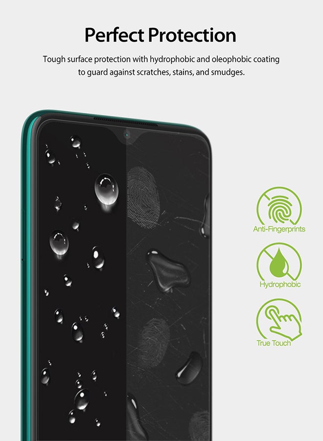 Ringke 2-Piece Tempered Glass Screen Protector For Xiaomi Redmi Note 8 Pro Clear - Image 3