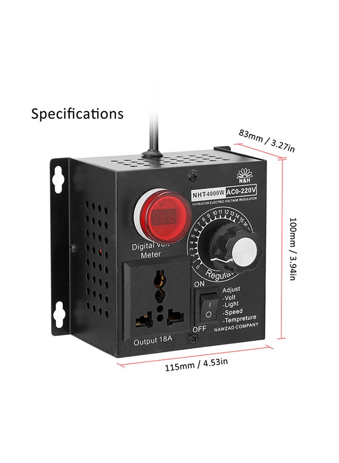 Compact Variable Voltage Controller Multicolour 18x10x12centimeter  - Image 2