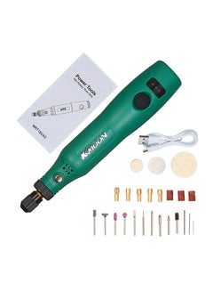 KKmoon Mini Electric Grinder Set Green 17x6x7cm  - Image 1