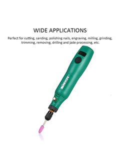 KKmoon Mini Electric Grinder Set Green 17x6x7cm  - Image 2