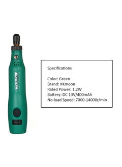 KKmoon Mini Electric Grinder Set Green 17x6x7cm  - Image 3