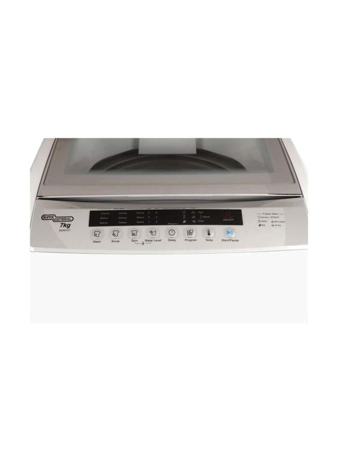 SUPER GENERAL - Top Load Washing Machine SGW721-White White/Black - Image 1