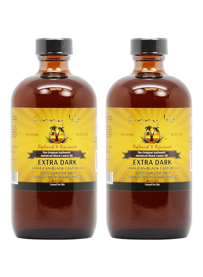 Sunny Isle Pack Of 2 Extra Dark Jamaican Black Castor Oil