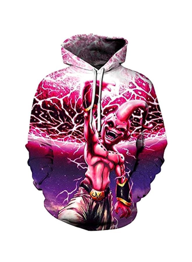 Digital Print Turtleneck Couple Sweatshirt Purple/Pink/White  - Image 2