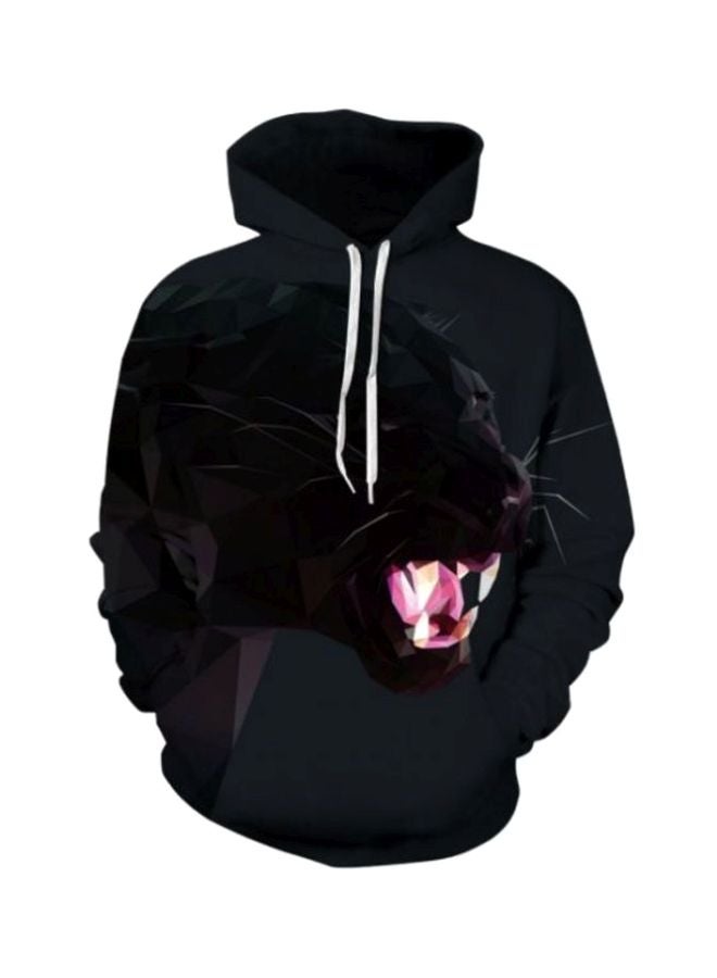 Generic - Autumn And Winter  Series Digital Printing  Couple Sweatshirt Black - Image 1