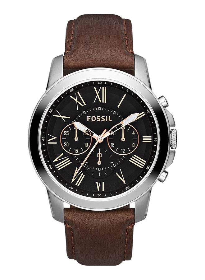 FOSSIL Men's Analog Leather Band Watch Fs4813  - Image 1