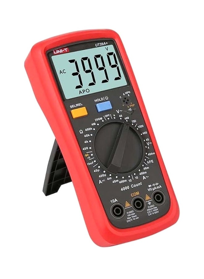 UNI-T Digital Multimeter Red/Black 18cm - Image 2