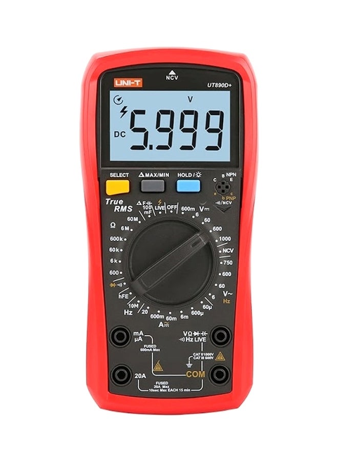 UNI-T Digital Industrial And Scientific Multimeter Grey/Red 22cm - Image 1