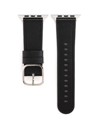 Leather Digital Watch Band For Apple Watch Series 5/4 40Mm/3/2/1 38Mm Black - v1580301966/N34108797A_1