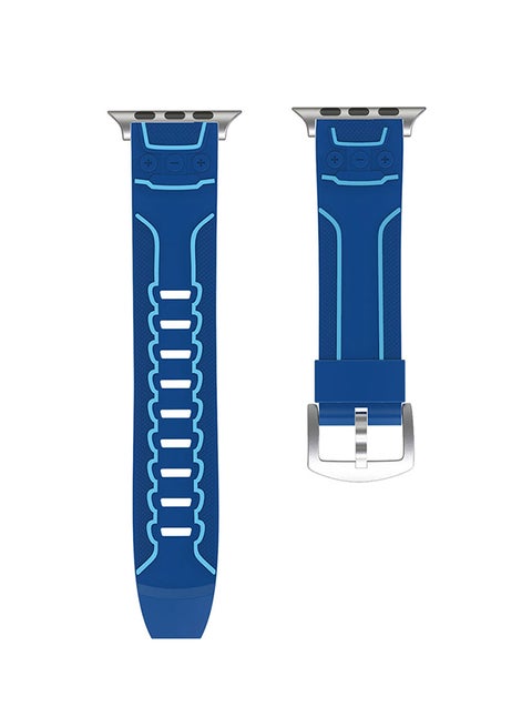 Rubber Digital Watch Band For Apple Watch Series 3/2/1 42mm Multicolour
