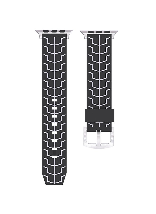 Fashion Fishbone Pattern Silicone Watch Strap For Apple Watch Series 3/2/1 42mm Multicolour - Image 1
