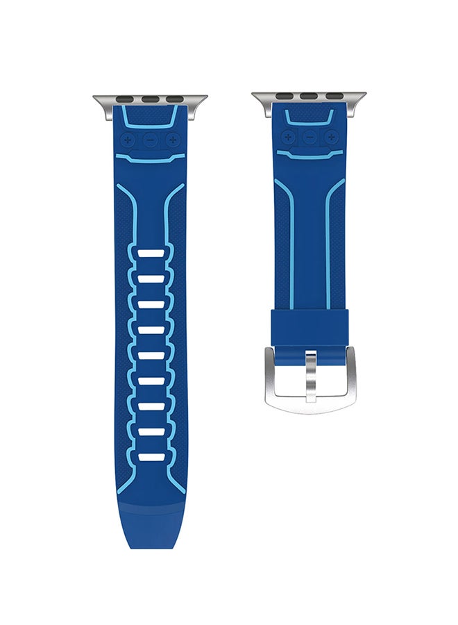 Fashion Electrocardiogram Pattern Silicone Watch Strap For Apple Watch Series 3/2/1 38mm Multicolour - Image 1