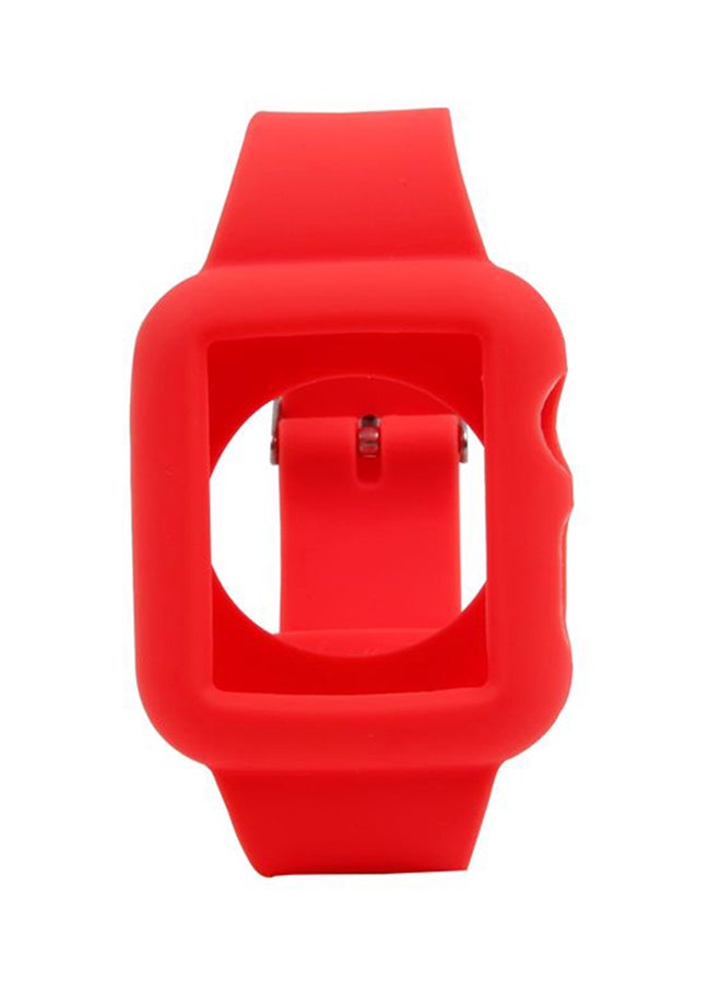 Silicone Replacement Watch Band For Apple Watch 38Mm Red - Image 1