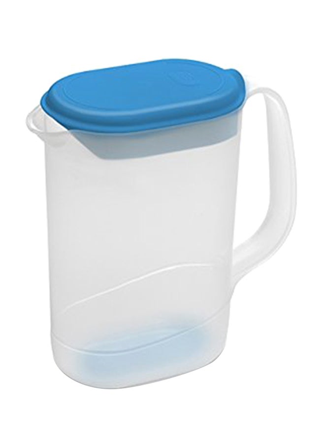 Plastic Fridge Jug Clear/Blue