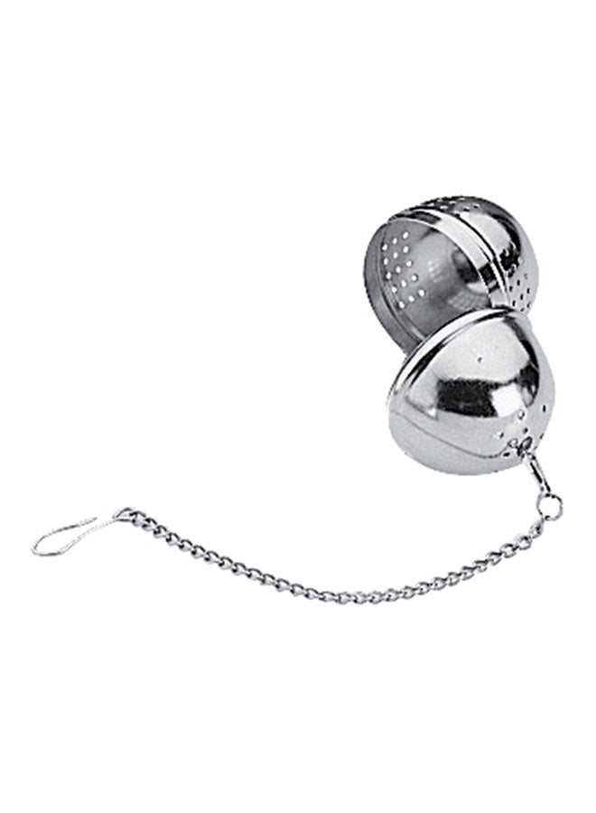 Round Shape Tea Strainer Silver 5 x 4cm