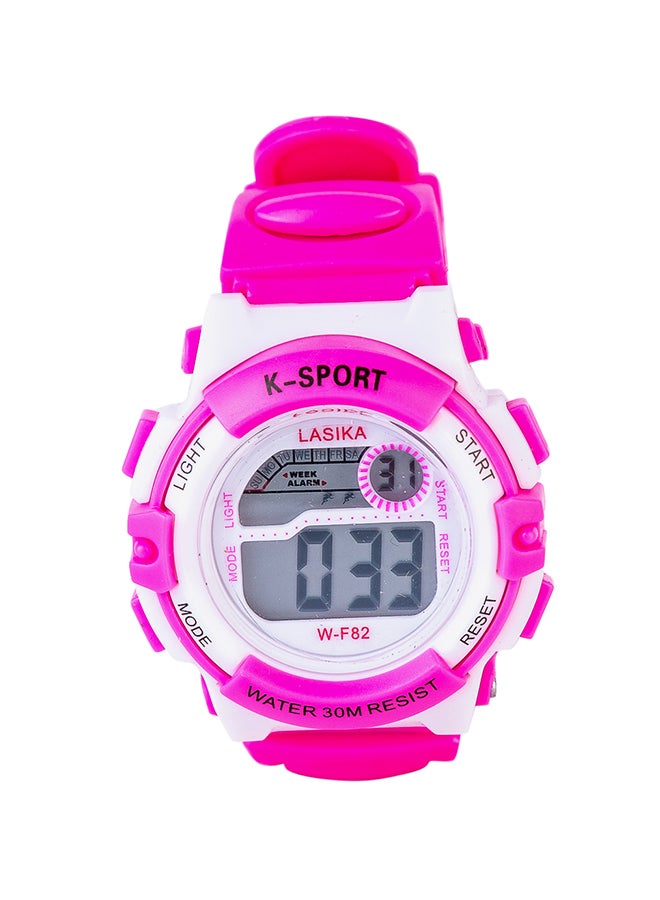 Kids' Silicone Strap Digital Wrist Watch 82-5