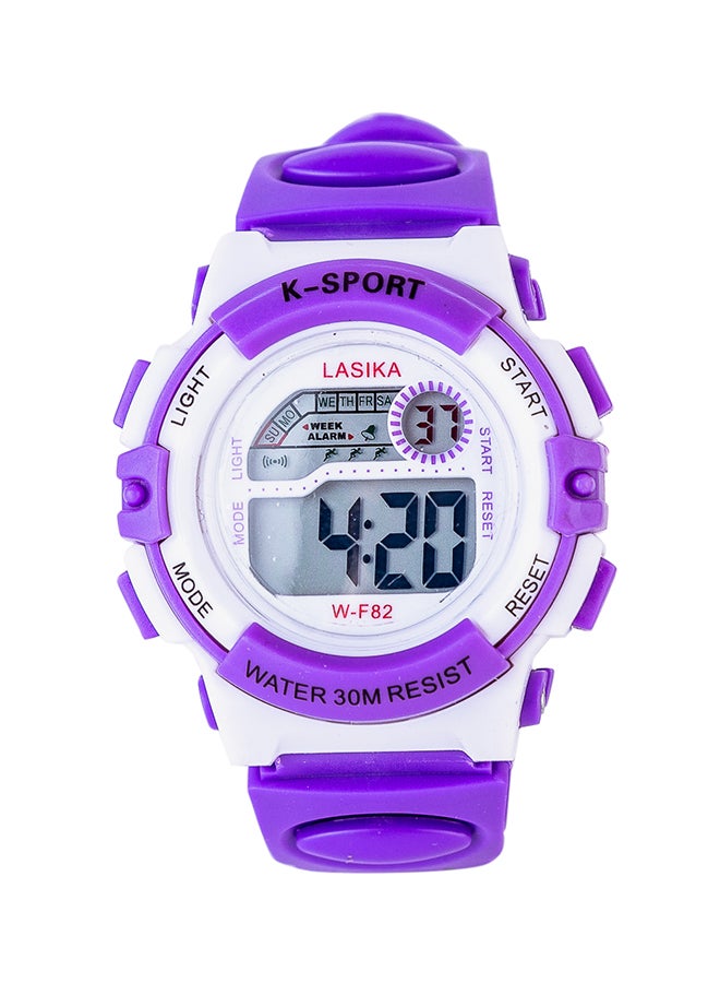 Kids' Silicone Strap Digital Wrist Watch 82-6