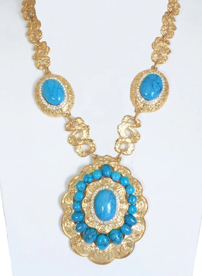 Argento Dubai - 2-Piece Gold Plated Vintage Jewellery Set - Image 1