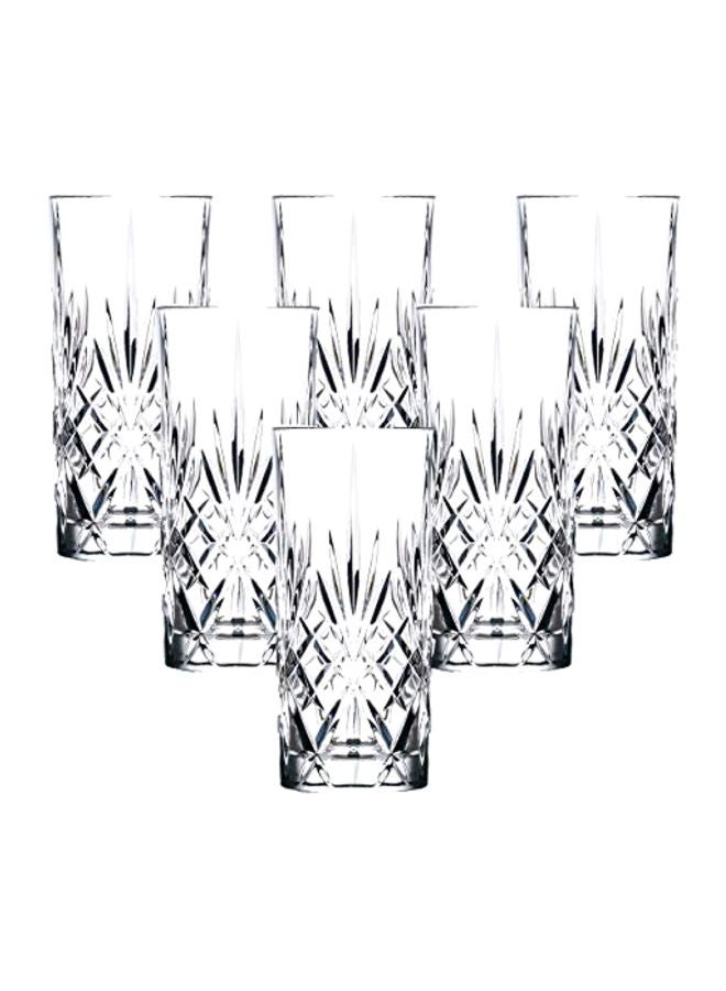 Lorenzo 6-Piece High Ball Water Glass Set Clear - Image 1