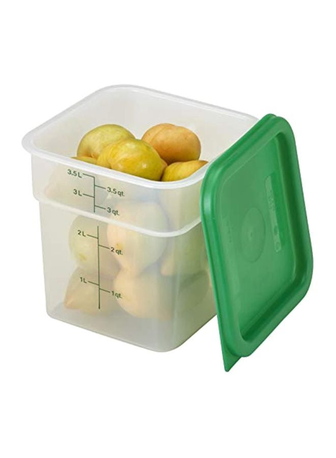 Cambro - 3-Piece Square Food Storage Container Set Clear/Green - Image 1
