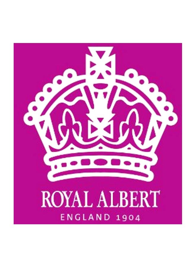 رويال ألبرت طبق سلطة رسمي بتصميم كلاسيكي مزين بزهور وردي/ أخضر 8.33بوصة - Image 2