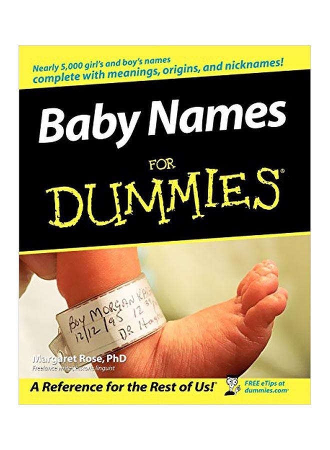 Baby Names For Dummies paperback english - 27-May-05 