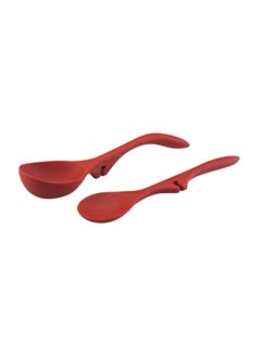 2-Piece Lazy Spoons Red 15x2x5.5inch