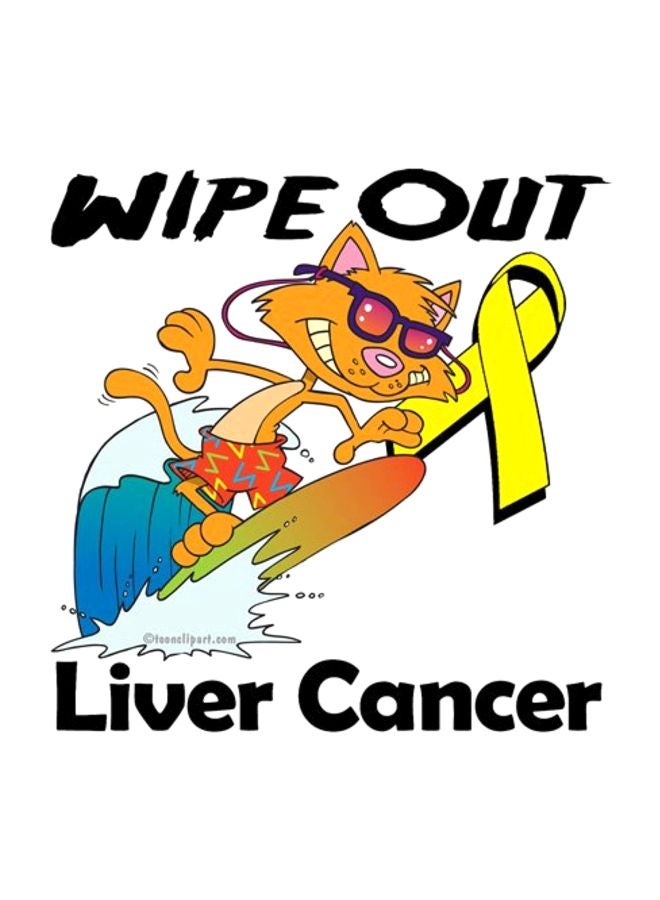 3Dروز مج سيراميك بطبعة عبارة "Wipe Out Liver Cancer" ووشاح توعية أبيض/أصفر/أسود - Image 3