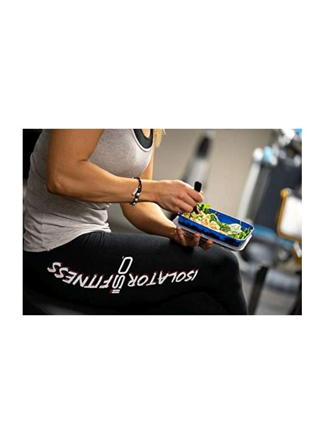 Isolator Fitness 10-Piece Fitness Meal Prep Food Container Set Black/Clear - Image 3