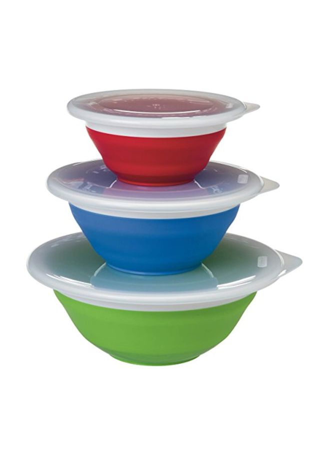 Prepworks from Progressive 3-Piece Storage Bowl With Lid multicolour  - Image 1