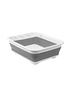 Multi function Drying Dish Rack White/Grey 14.63x12.63x2.75inch - v1580306326/N34129151A_1