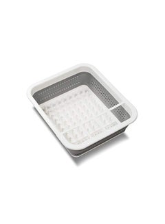 Multi function Drying Dish Rack White/Grey 14.63x12.63x2.75inch - v1580306327/N34129151A_3