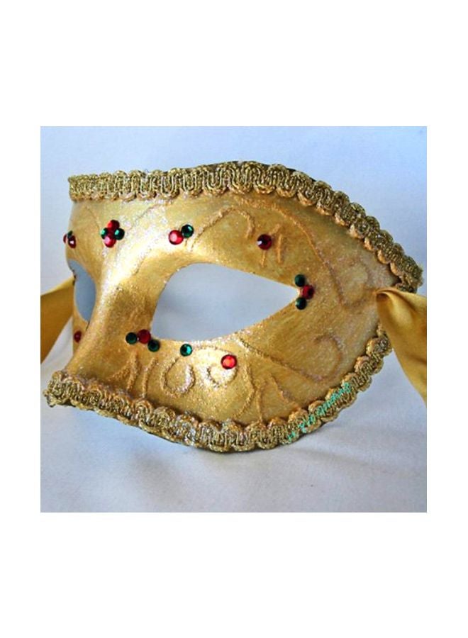 3DROSE Masquerade In Antique Printed Ceramic Mug White/Blue/Gold - Image 3