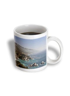 California Big Sur Coastline Printed Ceramic Mug White/Blue/Green - v1580306358/N34129190A_2