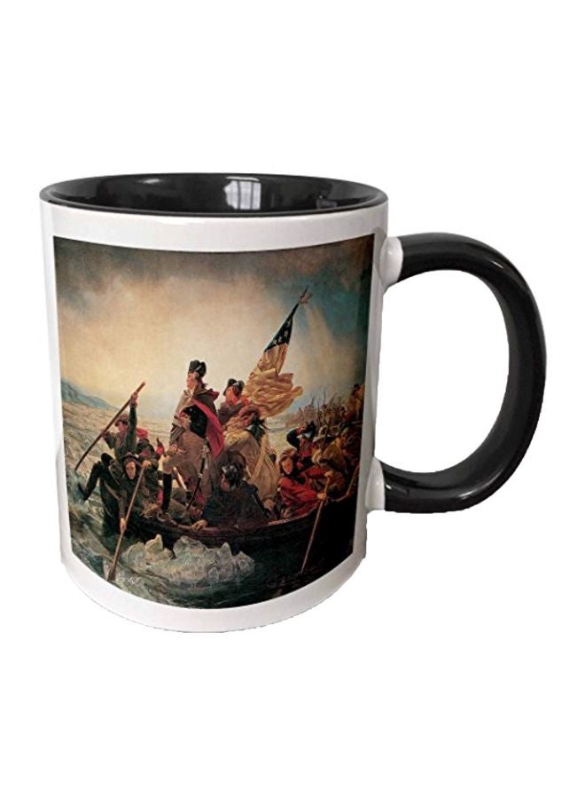 3Dروز Washington Crossing Printed Mug Beige/White/Black