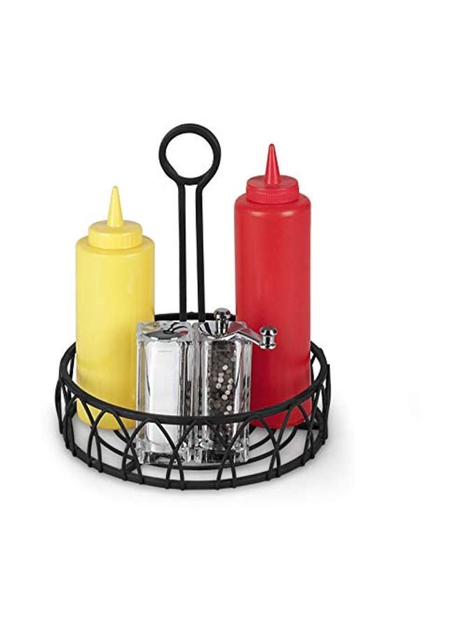 Spectrum Diversified Twist Condiment Stand Black 9x7.75x7.75inch - Image 3
