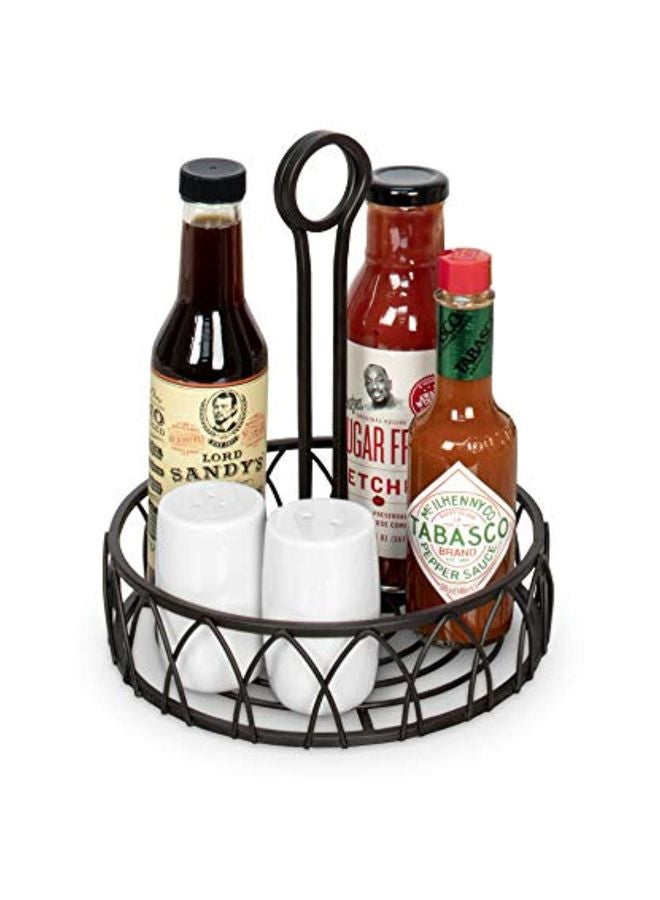 Spectrum Diversified Twist Condiment Stand Black 9x7.75x7.75inch - Image 2
