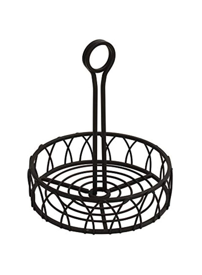 Spectrum Diversified Twist Condiment Stand Black 9x7.75x7.75inch - Image 1