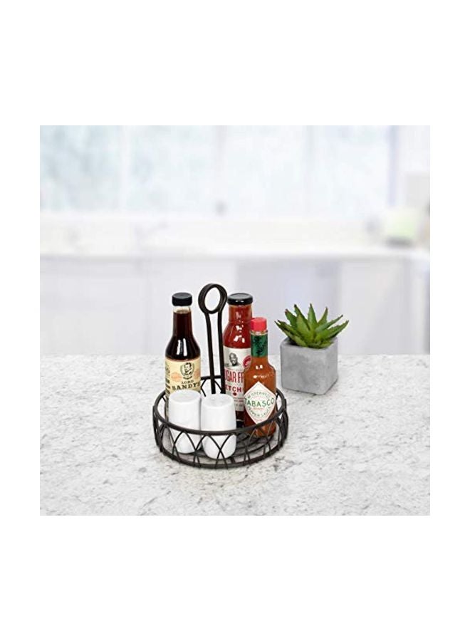 Spectrum Diversified Twist Condiment Stand Black 9x7.75x7.75inch - Image 4