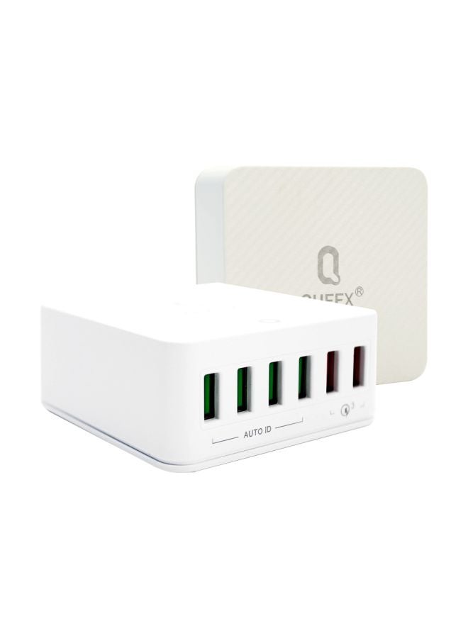 QUFEX 6-Port USB Hub White  - Image 3