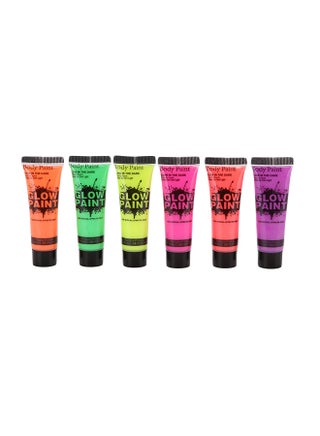 6-Color Art Body Neon Fluorescent Glow Paint Multicolour - v1580313202/N33662904A_1