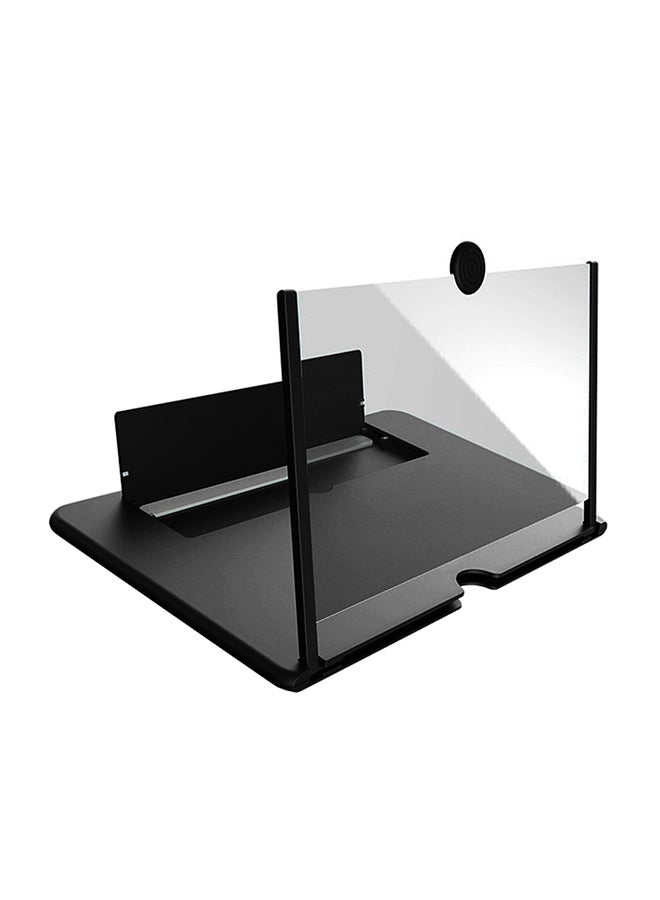 Generic - 3D Effect Large Screen Magnifier With Desk Holder Black - Image 1