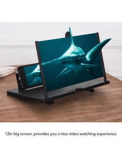 Generic 3D Effect Large Screen Magnifier With Desk Holder Black  - Image 2
