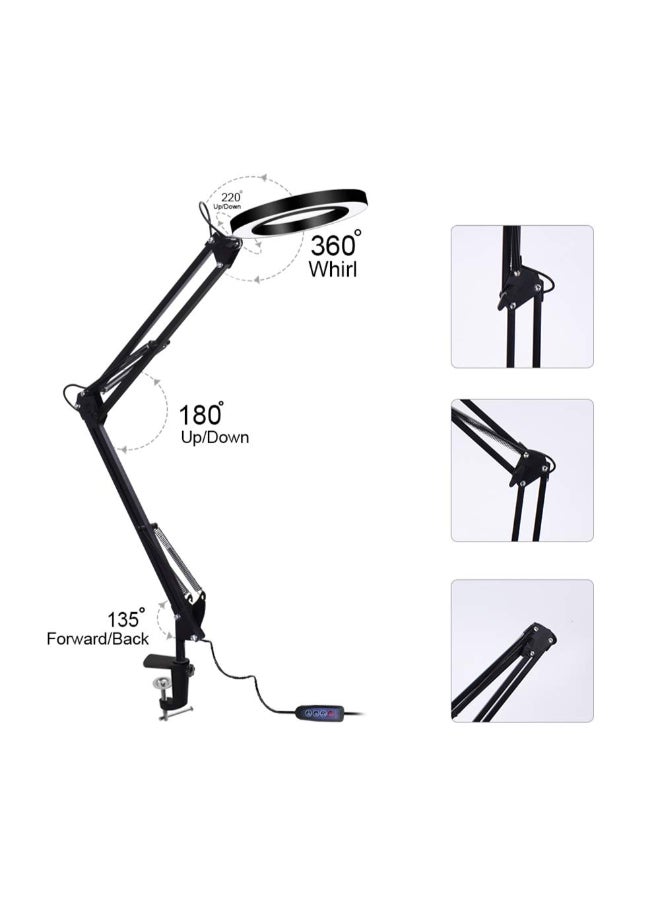 KKmoon Lighting LED 5X Magnifier With Clamp Black - Image 3